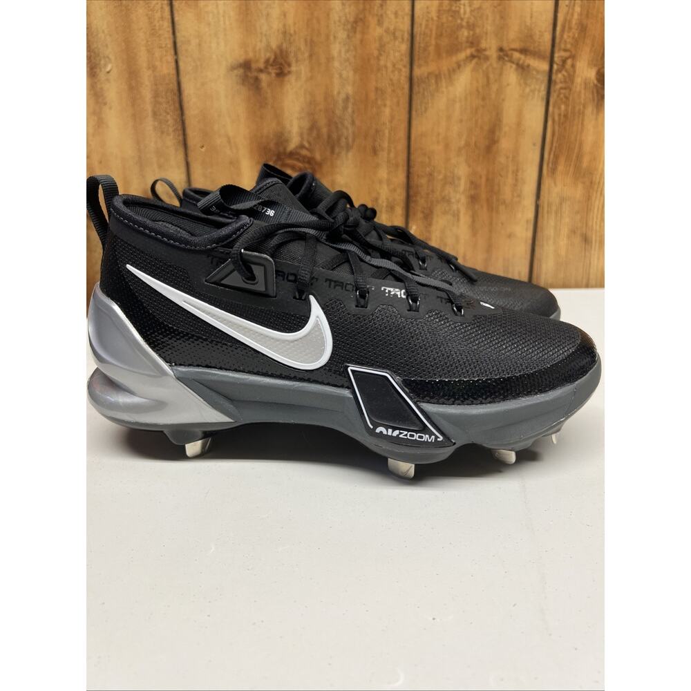 Nike Force Zoom Trout 9 Elite Metal Baseball Cleats Black FB2906-003 Mens Sz 8